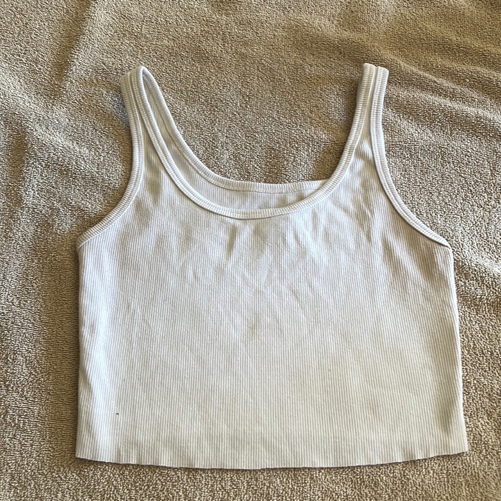 Plain white tank top from target